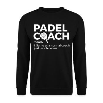 Padel Tennis - Unisex Pullover - Schwarz - Vorne - Alina (178cm) & Michal (187cm)