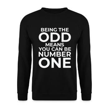 Mathematik Ungerade Zahlen Mathematik Smart - Unisex Pullover - Schwarz - Vorne - Alina (178cm) & Michal (187cm)