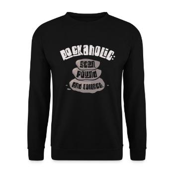 Roches, géologie, collectionneurs de roches, chasseurs de géodes - Sweat-shirt Unisexe - noir - Devant - Alina (178cm) & Michal (187cm)