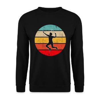 Badminton Rétro - Sweat-shirt Unisexe - noir - Devant - Alina (178cm) & Michal (187cm)