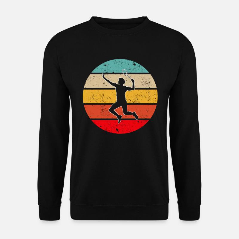 Badminton Retro - Unisex Pullover - Schwarz