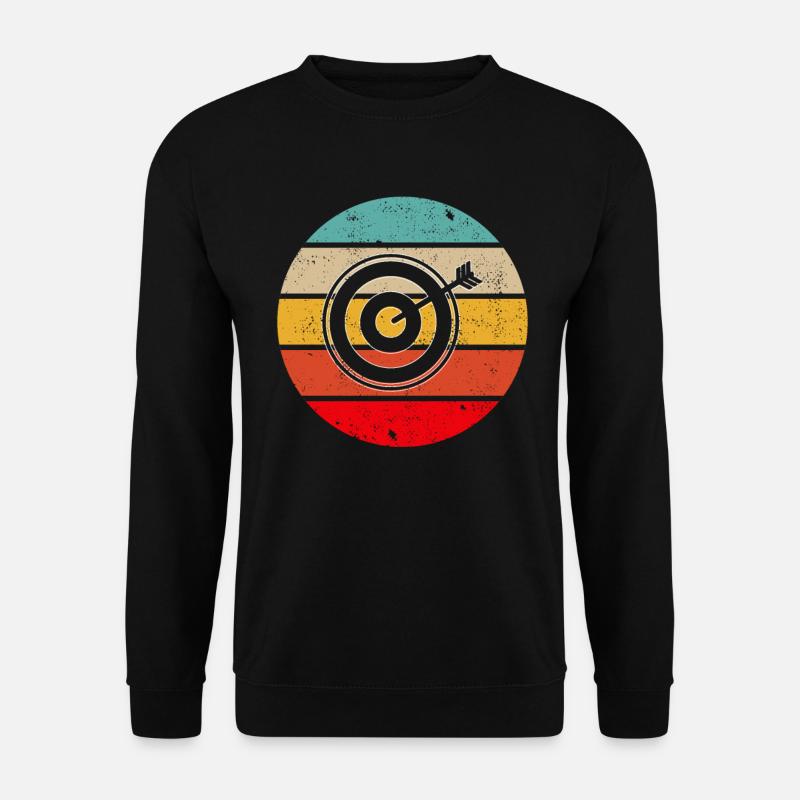 Dart Retro - Unisex Pullover - Schwarz