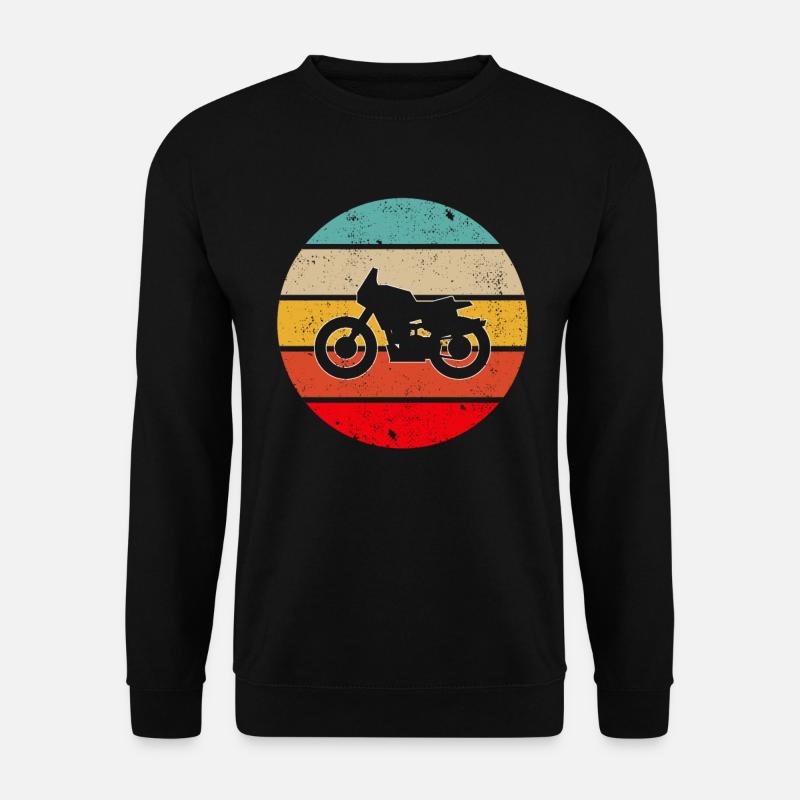 Motorrad Retro - Unisex Pullover - Schwarz