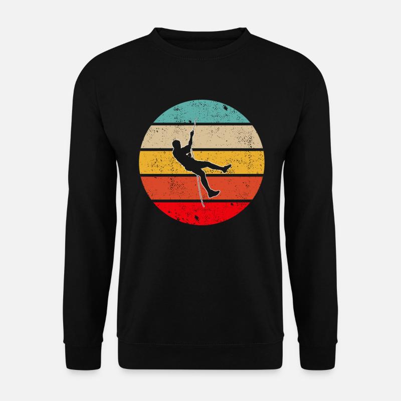 Climbing Retro - Unisex Sweatshirt - black