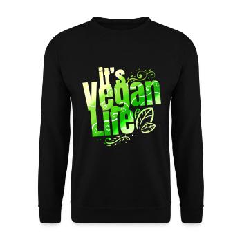 La vie végétalienne de I - Devenez végétalien - Sweat-shirt Unisexe - noir - Devant - Alina (178cm) & Michal (187cm)