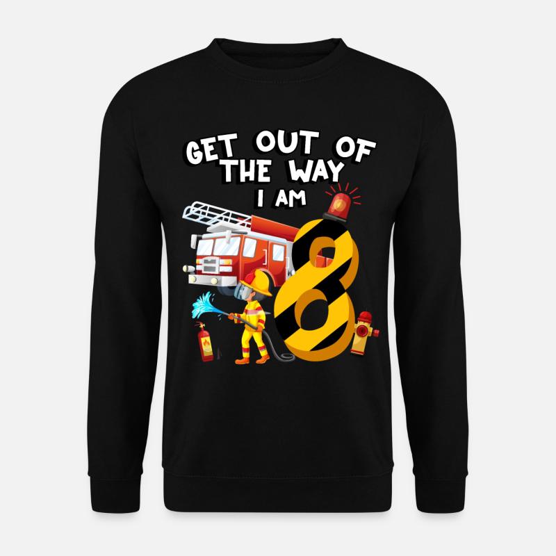 Pompiers pompiers J’ai 8 ans - Sweat-shirt Unisexe - noir