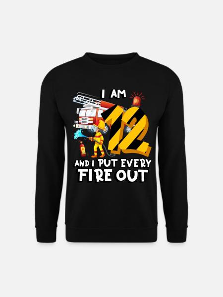 Pompier Pompiers J’ai 12 ans - Sweat-shirt Unisexe - noir