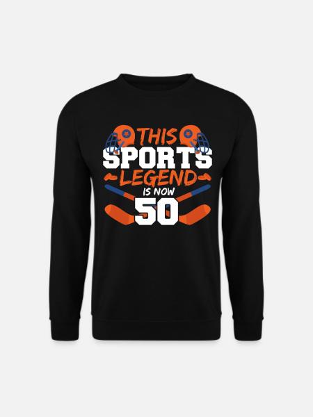 Diese Sportlegende Ist Jetzt 50, Eishockeyspiel - Unisex Pullover - Schwarz