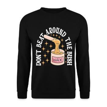 Beautician Cosmetics - Unisex Sweatshirt - black - Front - Alina (178cm) & Michal (187cm)