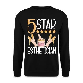 Beautician Cosmetics - Unisex Sweatshirt - black - Front - Alina (178cm) & Michal (187cm)