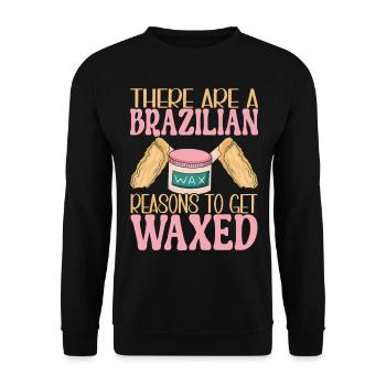 Beautician Cosmetics - Unisex Sweatshirt - black - Front - Alina (178cm) & Michal (187cm)