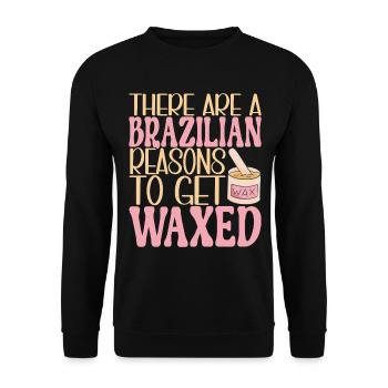 Beautician Cosmetics - Unisex Sweatshirt - black - Front - Alina (178cm) & Michal (187cm)