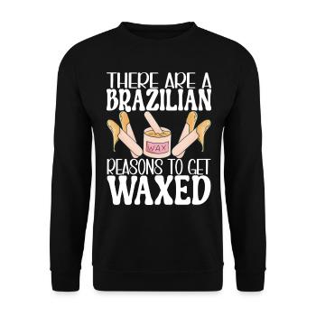 Beautician Cosmetics - Unisex Sweatshirt - black - Front - Alina (178cm) & Michal (187cm)