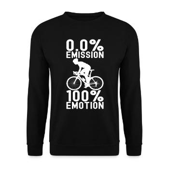 Fahrrad Fahrradfahrer - Unisex Pullover - Schwarz - Vorne - Alina (178cm) & Michal (187cm)