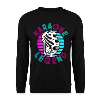 Karaoke Singer Karaoke Legend - Unisex Pullover - Schwarz - Vorne - Alina (178cm) & Michal (187cm)