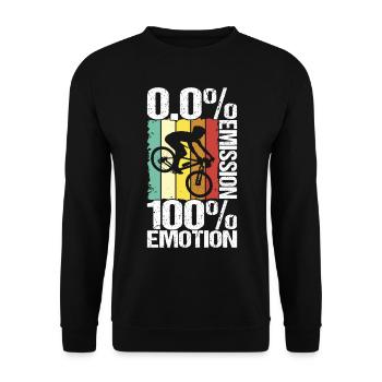Fahrrad Fahrradfahrer - Unisex Pullover - Schwarz - Vorne - Alina (178cm) & Michal (187cm)