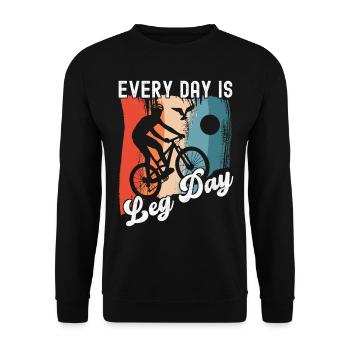 Fahrrad Fahrradfahrer - Unisex Pullover - Schwarz - Vorne - Alina (178cm) & Michal (187cm)