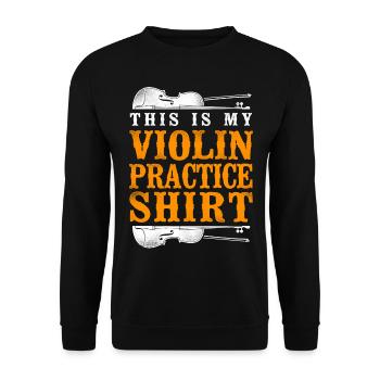 Violon violoniste vintage c’est - Sweat-shirt Unisexe - noir - Devant - Alina (178cm) & Michal (187cm)