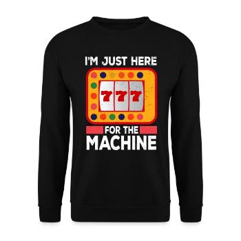 Casino Gambling Slot Machine Card Game - Unisex Sweatshirt - black - Front - Alina (178cm) & Michal (187cm)