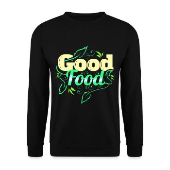 Vegetables Are A Good Food For Vegetarians And - Unisex Sweatshirt - black - Front - Alina (178cm) & Michal (187cm)