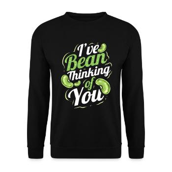J’ai pensé à toi - Veggie Vegetarian Go - Sweat-shirt Unisexe - noir - Devant - Alina (178cm) & Michal (187cm)
