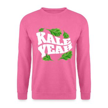 Kale Yeah - Veggies For Vegetarians And Vegan - Unisex Pullover - Pink - Vorne