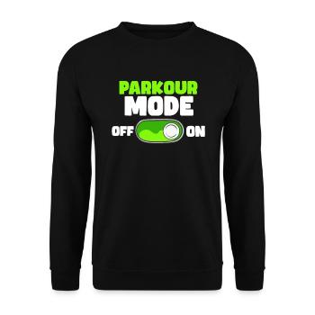 Parkour Gifts For Free Running - Unisex Sweatshirt - black - Front - Alina (178cm) & Michal (187cm)