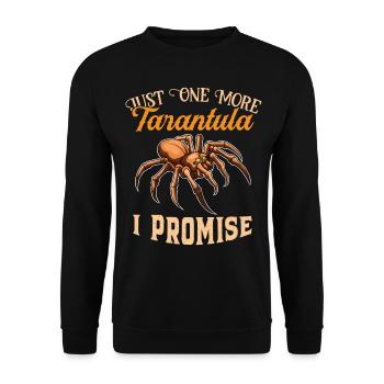 Nur Noch Ein Tarantula Spinne Arachnophile - Unisex Pullover - Schwarz - Vorne - Alina (178cm) & Michal (187cm)