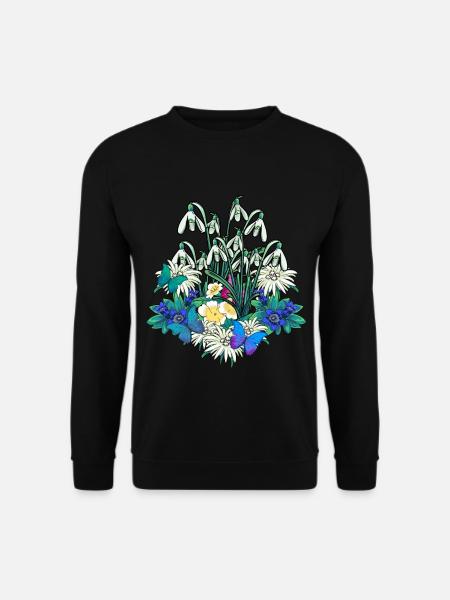 Jahreszeit Frühling Garten Natur Gärtnerei Flora - Unisex Pullover - Schwarz