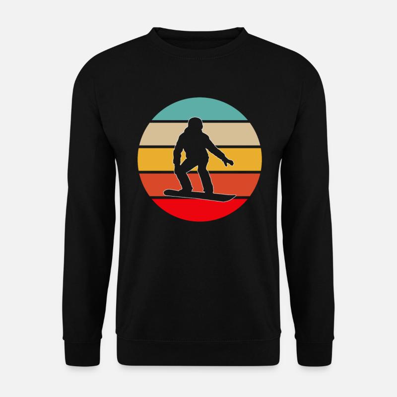 Snowboarding Retro - Unisex Sweatshirt - black