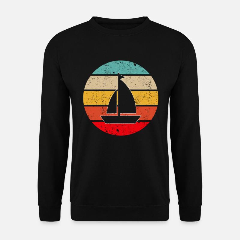 Segeln Retro - Unisex Pullover - Schwarz
