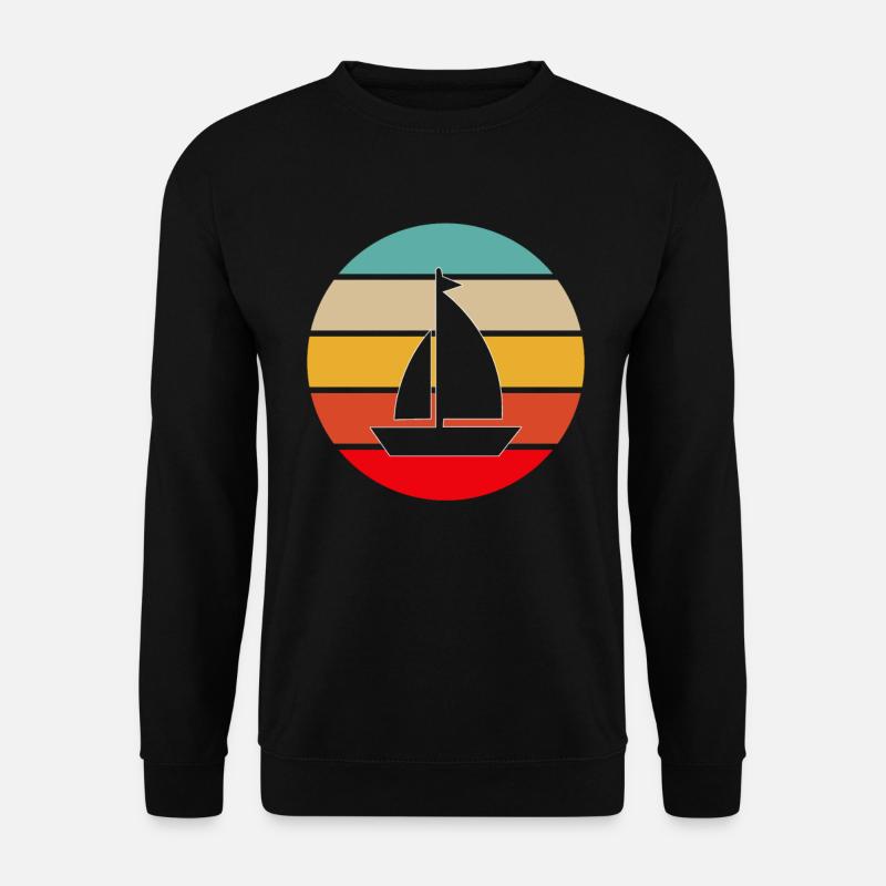 Sailing Retro - Unisex Sweatshirt - black