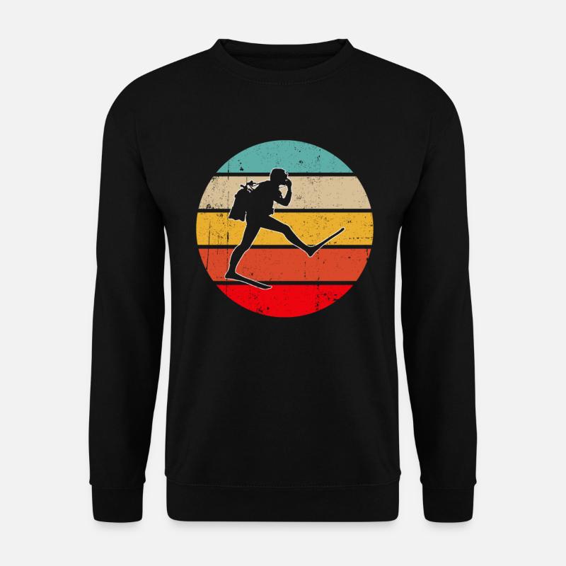 Diving Retro - Unisex Sweatshirt - black