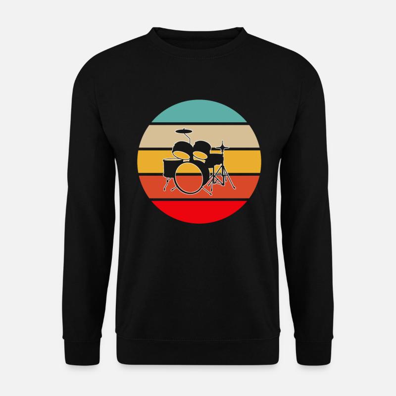 Drums Retro - Unisex Sweatshirt - black