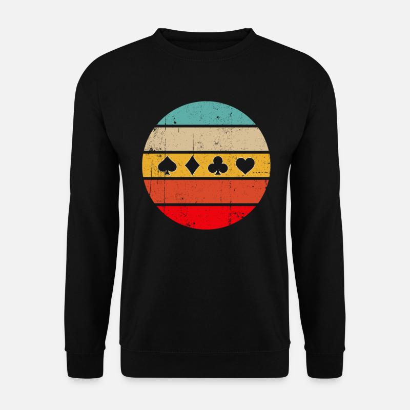 Poker Retro - Unisex Sweatshirt - black