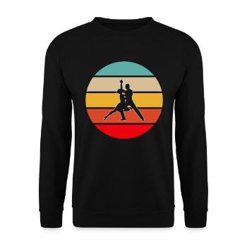 Danse Rétro - Sweat-shirt Unisexe - noir - Devant - Alina (178cm) & Michal (187cm)