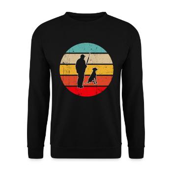 Hunter Rétro - Sweat-shirt Unisexe - noir - Devant - Alina (178cm) & Michal (187cm)