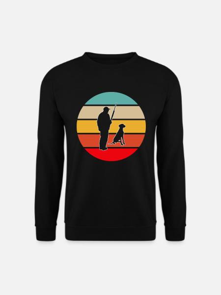 Chasse rétro - Sweat-shirt Unisexe - noir