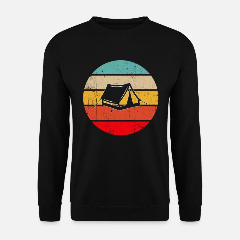 Camping Retro - Unisex Sweatshirt - black