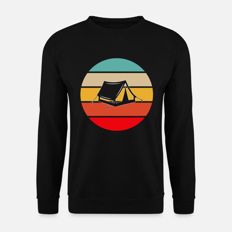 Camping retro - Unisex Sweatshirt - black