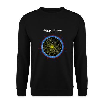 Higgs-Boson - Unisex Pullover - Schwarz - Vorne - Alina (178cm) & Michal (187cm)