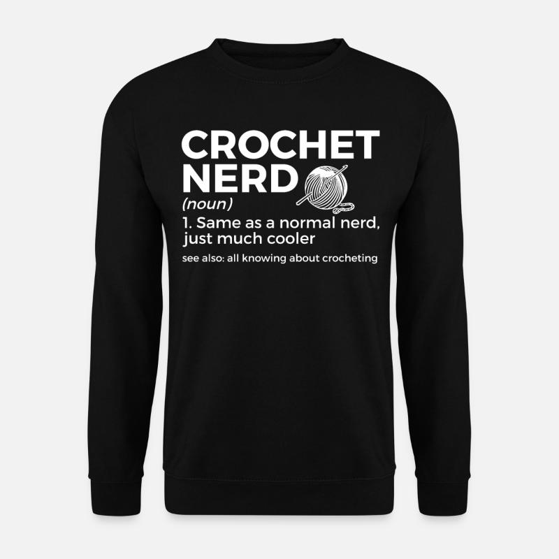 Crochet - Unisex Sweatshirt - black