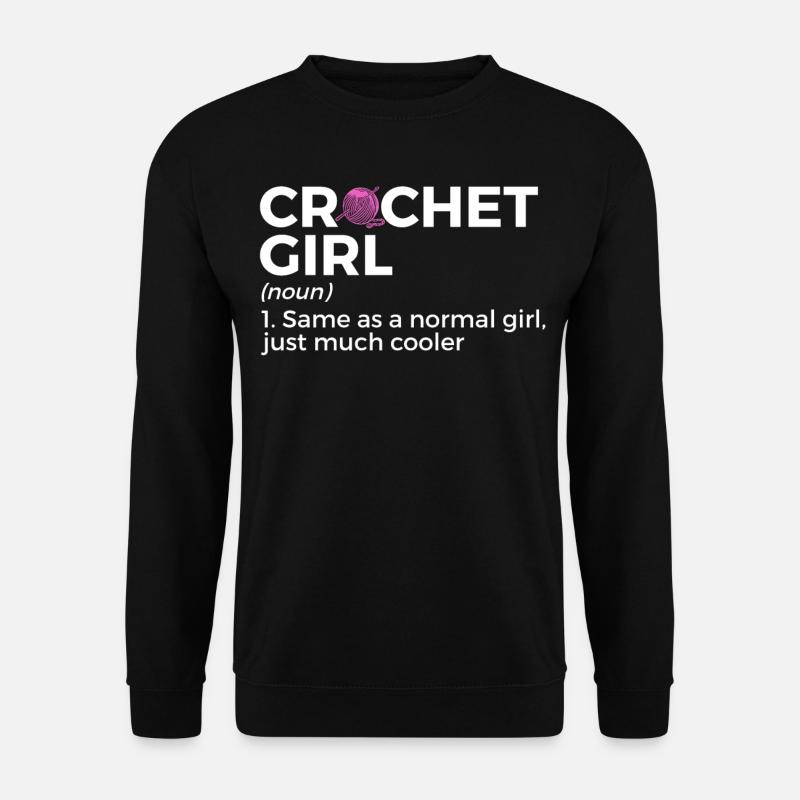 Crochet - Unisex Sweatshirt - black