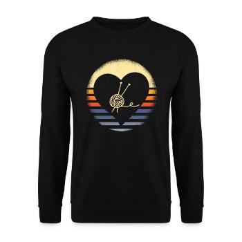 Tricoter - Sweat-shirt Unisexe - noir - Devant - Alina (178cm) & Michal (187cm)