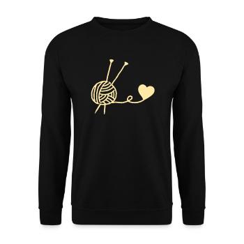 Tricoter - Sweat-shirt Unisexe - noir - Devant - Alina (178cm) & Michal (187cm)