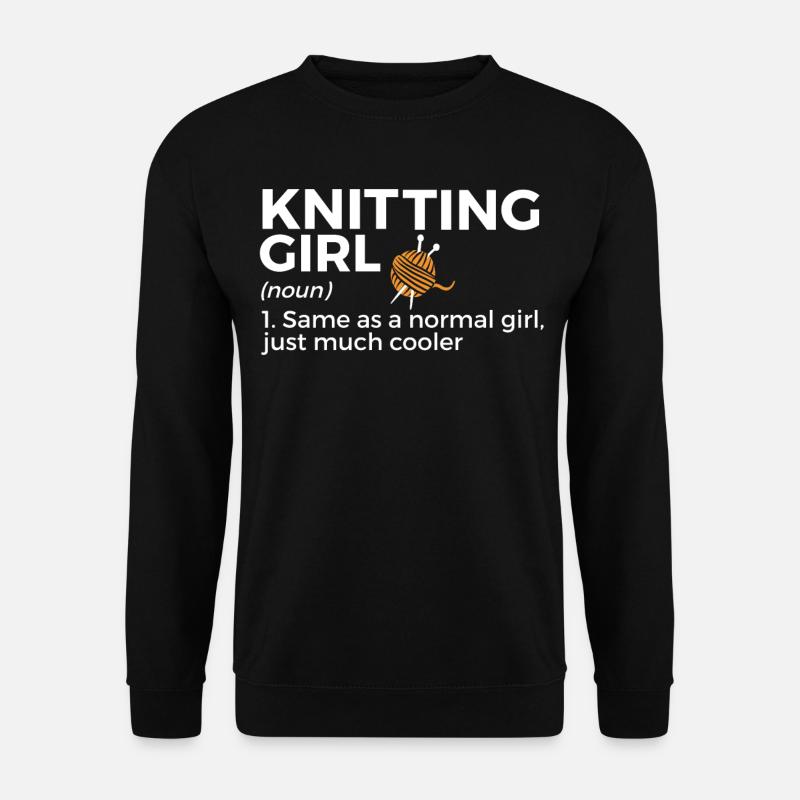 Stricken - Unisex Pullover - Schwarz