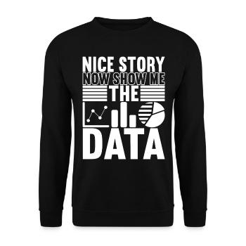 Analyste de données Data Scientist - Sweat-shirt Unisexe - noir - Devant - Alina (178cm) & Michal (187cm)
