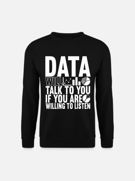 Data Scientist Data Analyst - Unisex Pullover - Schwarz