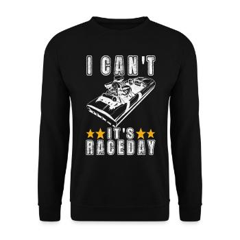 Course de dragsters - Sweat-shirt Unisexe - noir - Devant - Alina (178cm) & Michal (187cm)