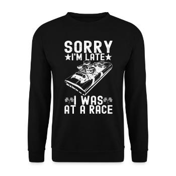 Course de dragsters - Sweat-shirt Unisexe - noir - Devant - Alina (178cm) & Michal (187cm)